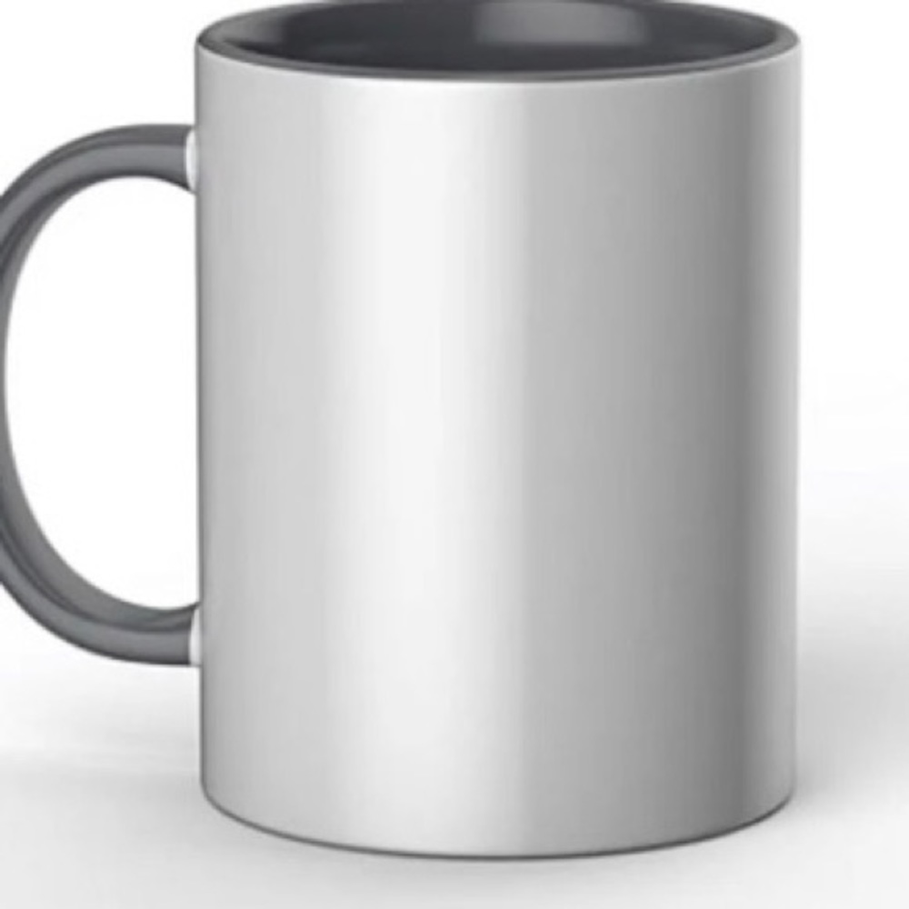 Cricut Ceramic Mug Blank, White/Gray - 15 oz/425 ml (1 ct)